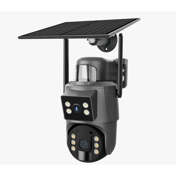 Crossfire 8mp dual lens solar ptz ccamera