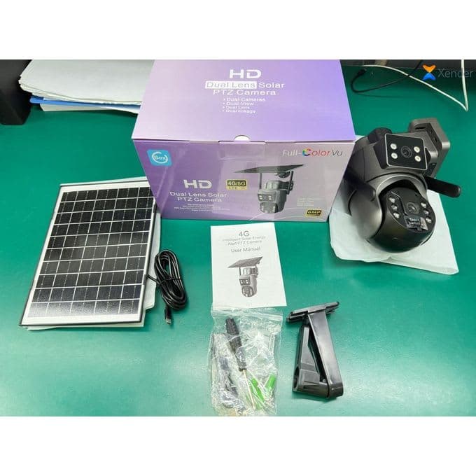 Crossfire 8mp dual lens solar ptz ccamera